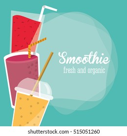 Smoothie drink glass design