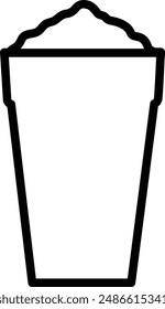 Icono de Vector negro liso.