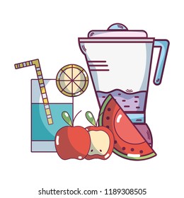 Smoothie fruit cartoon