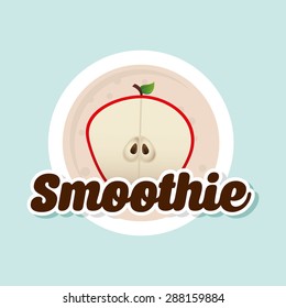 smoothie fruit  design, vector illustration eps10 graphic 