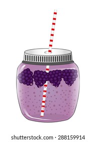 smoothie fruit  design, vector illustration eps10 graphic 