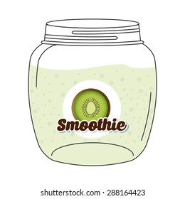 smoothie fruit  design, vector illustration eps10 graphic 