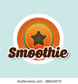 smoothie fruit  design, vector illustration eps10 graphic 