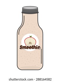 smoothie fruit  design, vector illustration eps10 graphic 