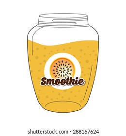 smoothie fruit  design, vector illustration eps10 graphic 