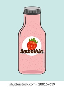 smoothie fruit  design, vector illustration eps10 graphic 