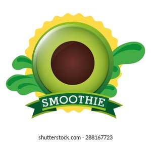 smoothie fruit  design, vector illustration eps10 graphic 