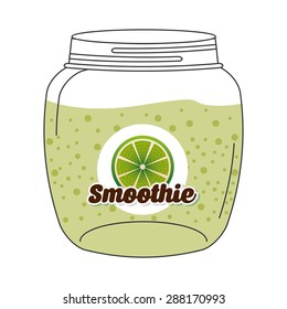 smoothie fruit  design, vector illustration eps10 graphic 