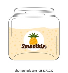 smoothie fruit  design, vector illustration eps10 graphic 