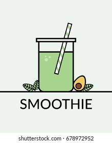 Smoothie Healthy. Vector illustration