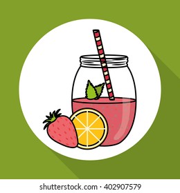 Smoothie icon design , vector illustration