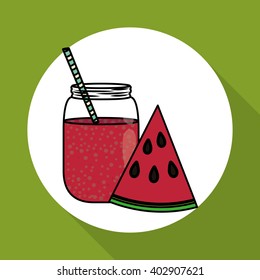 Smoothie icon design , vector illustration
