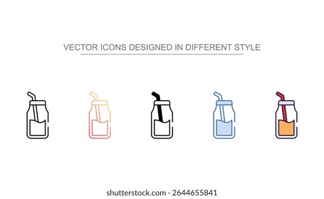 Smoothie icon design with white background stock illustration