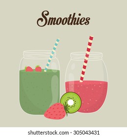 Smoothie icon digital design, vector illustration 10 eps graphic