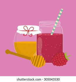 Smoothie icon digital design, vector illustration 10 eps graphic