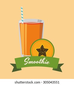Smoothie icon digital design, vector illustration 10 eps graphic