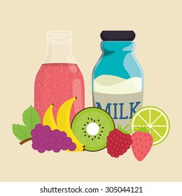 Smoothie icon digital design, vector illustration 10 eps graphic