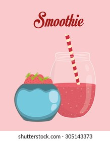 Smoothie icon digital design, vector illustration 10 eps graphic