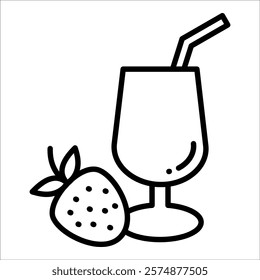 Smoothie Icon Element For Design