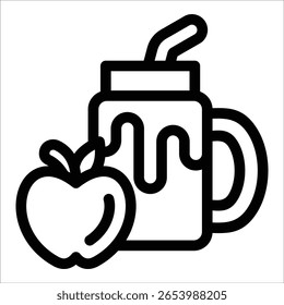 Smoothie elemento de icono para el diseño