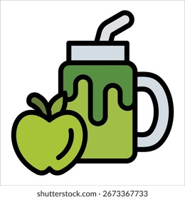 Smoothie Icon Element für Design