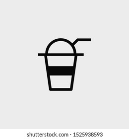 Smoothie icon. New trendy smoothie vector illustration symbol.