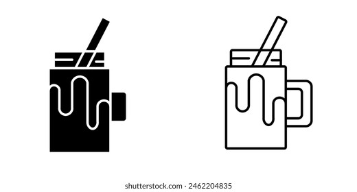 Smoothie icon on white background