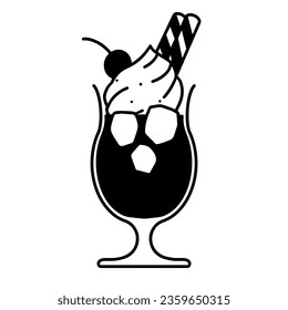 Smoothie Icon, True Black Icon