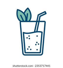 smoothie icon vector design template in white background