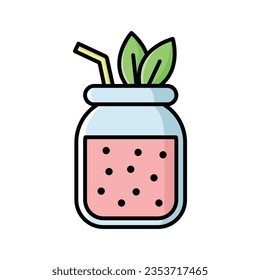 smoothie icon vector design template in white background