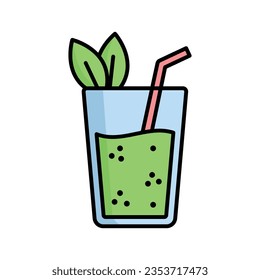 smoothie icon vector design template in white background