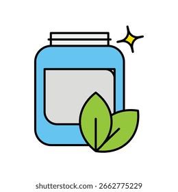 Smoothie-Symbol auf weißem Hintergrund, Vektorgrafik