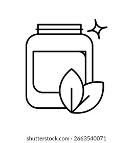 Smoothie-Symbol auf weißem Hintergrund, Vektorgrafik