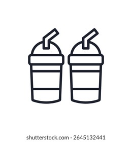 smoothie icons isolated on White Background. Flat style design