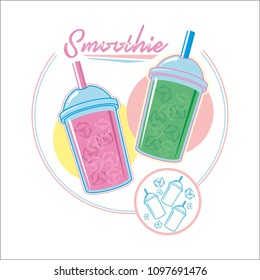 Smoothie illustration icon