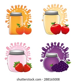 smoothie product design, vector illustration eps10 graphic 