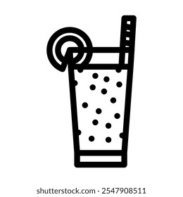 smoothie raw foodist line icon vector. smoothie raw foodist sign. isolated contour symbol black illustration