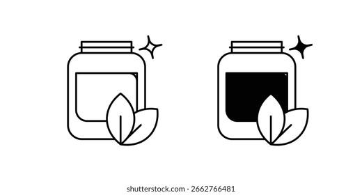 Smoothie set icon with white background vector stock illustration