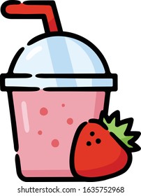 Smoothie Shake Doodle Sketch Icon