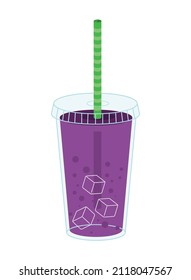 smoothie with straw design icon