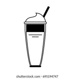 smoothie with straw icon image 