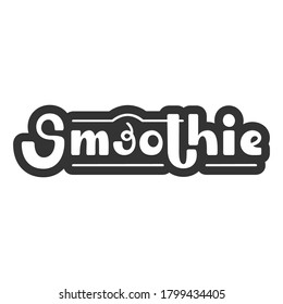 Smoothie vector hand drawn lettering