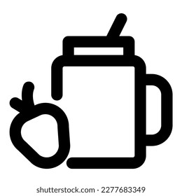 smoothie vector icon illustration asset