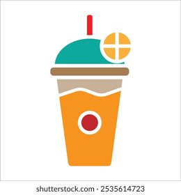 smoothie vector icon line template