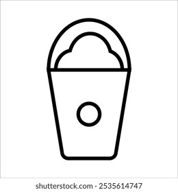 smoothie vector icon line template