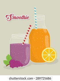 Smoothies digital design, vector illustration eps 10.
