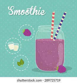 Smoothies digital design, vector illustration eps 10.