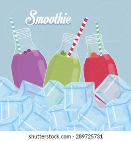 Smoothies digital design, vector illustration eps 10.
