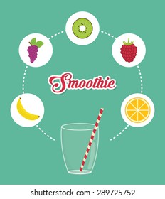 Smoothies digital design, vector illustration eps 10.