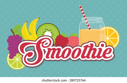 Smoothies digital design, vector illustration eps 10.